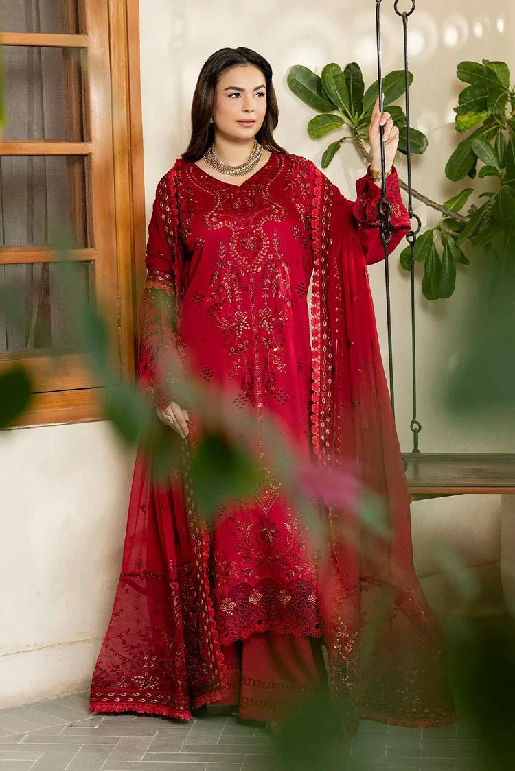 Raeesa - Seraya Embroidered Viscose Silk Collection - SR-03 - Unstitched