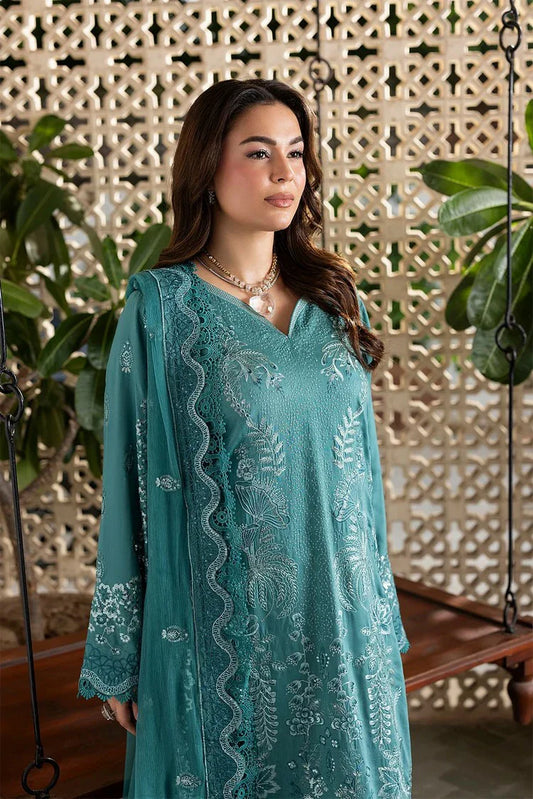 Raeesa - Seraya Embroidered Viscose Silk Collection - SR-04 - Unstitched