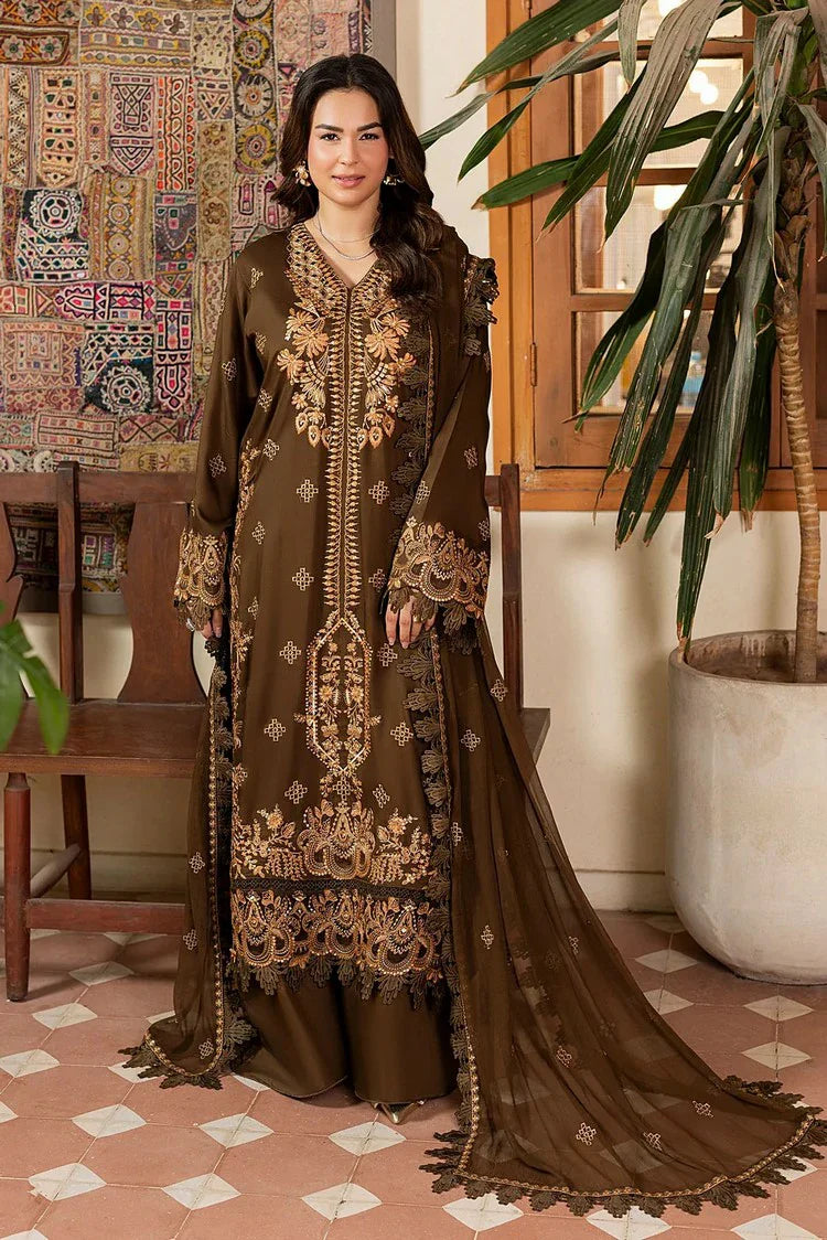 Raeesa - Seraya Embroidered Viscose Silk Collection - SR-06 - Unstitched