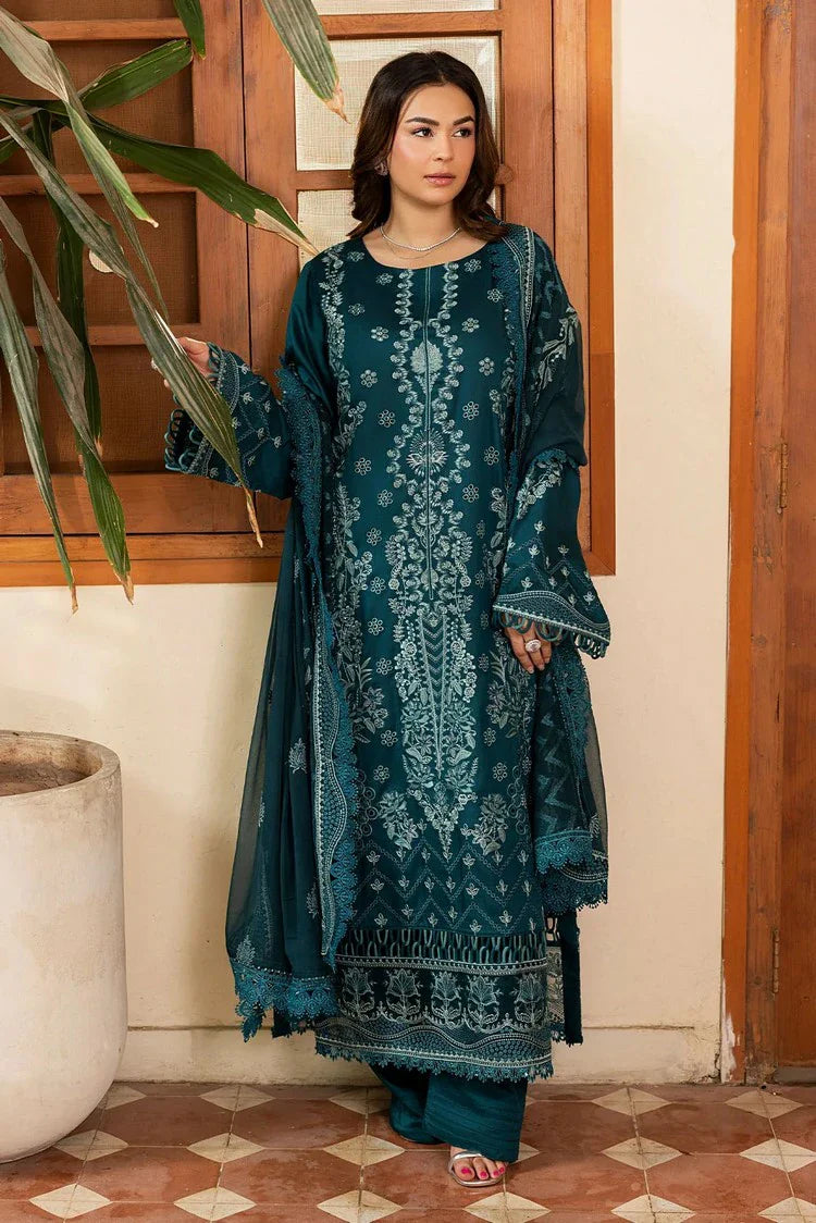 Raeesa - Seraya Embroidered Viscose Silk Collection - SR-08 - Unstitched