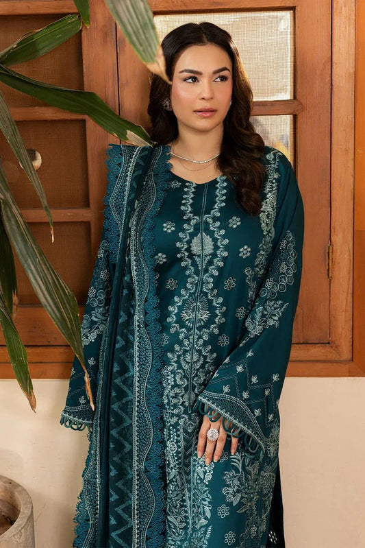 Raeesa - Seraya Embroidered Viscose Silk Collection - SR-08 - Unstitched