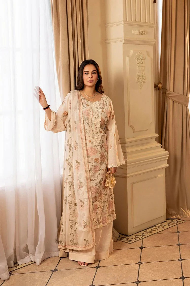 Noor e Fajar - Shahtaj Embroidered Karandi Collection - KR-201 - Unstitched