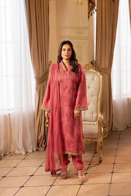 Noor e Fajar - Shahtaj Embroidered Karandi Collection - KR-202 - Unstitched