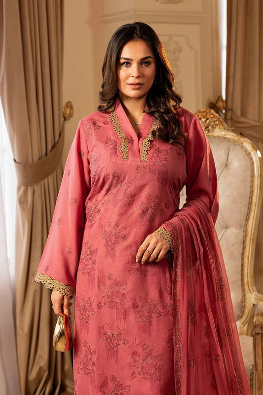 Noor e Fajar - Shahtaj Embroidered Karandi Collection - KR-202 - Unstitched