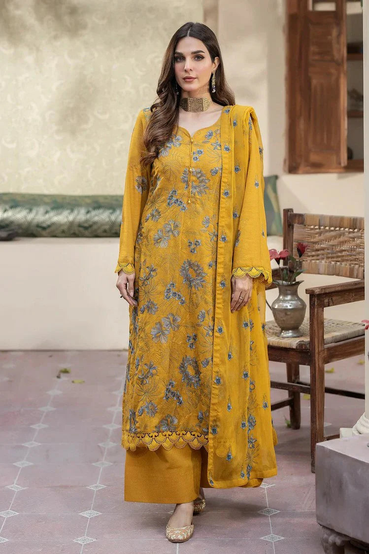 Noor e Fajar - Shahtaj Embroidered Karandi Collection - KR-204 - Unstitched