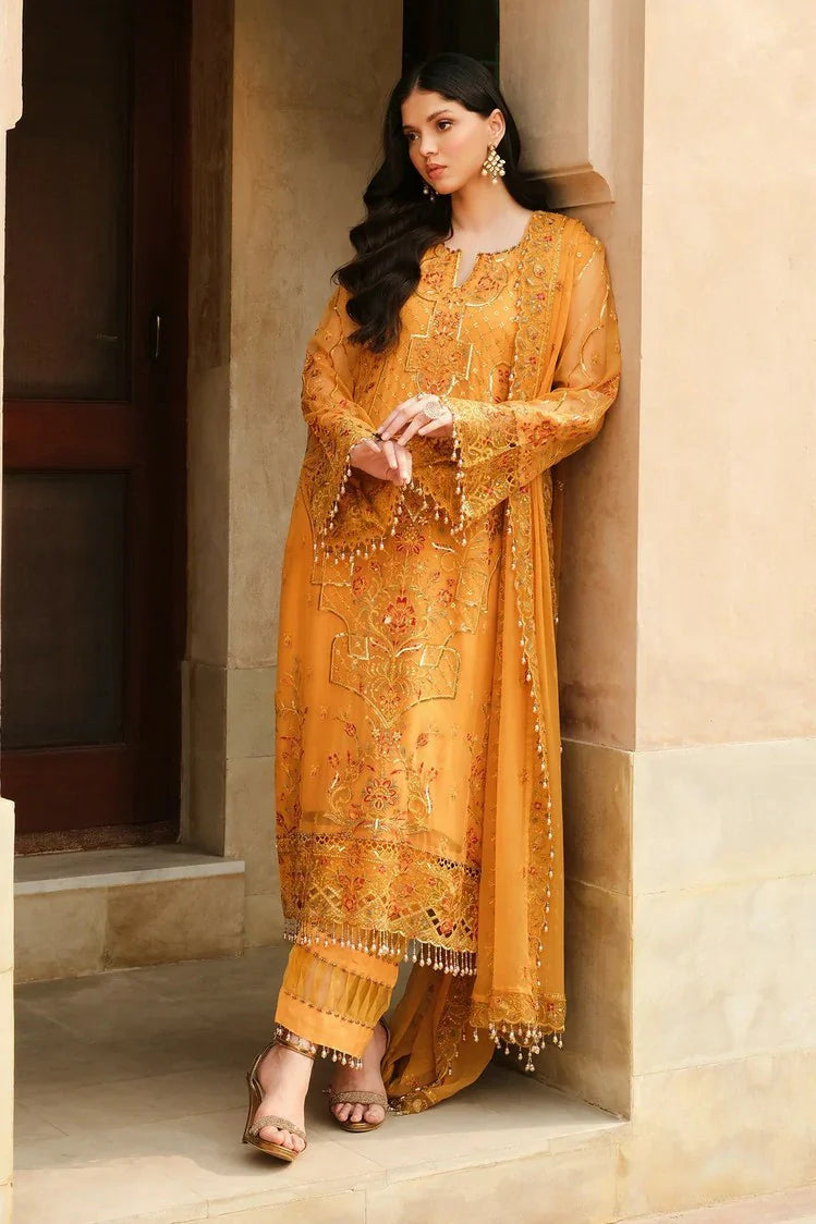 Raeesa - Inayat Luxury Embroidered Chiffon Collection - HU-54 - Unstitched