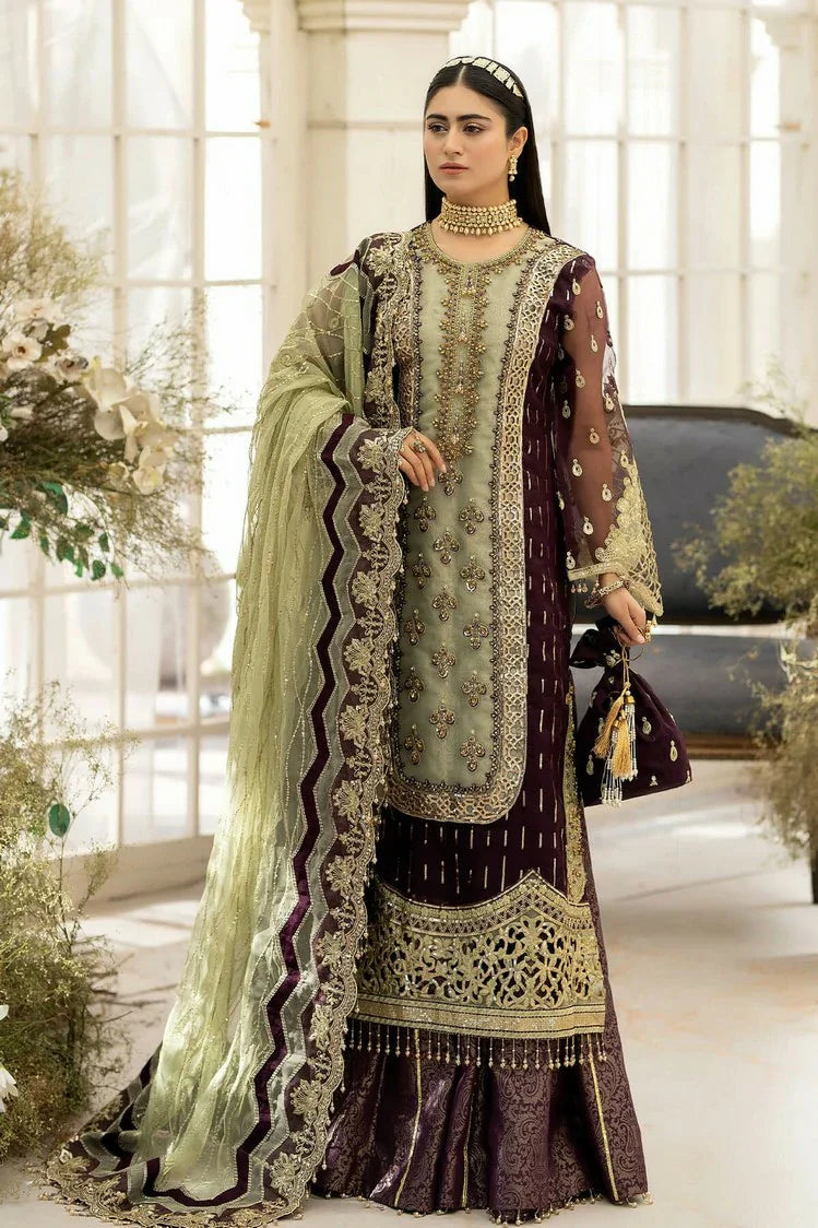 Raeesa - Dehleez Luxury Chiffon Collection Vol 2 - DL-1011 Celestial Dream - Unstitched
