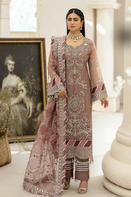 Raeesa - Dehleez Luxury Chiffon Collection Vol 2 - DL-1012 Persian Jewel - Unstitched