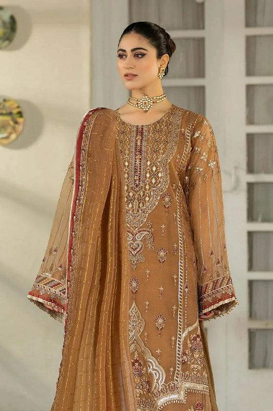 Raeesa - Dehleez Luxury Chiffon Collection Vol 3 - DL-1025-Tarz-e-Zameen - Unstitched