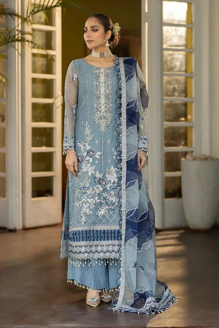 Raeesa - Dehleez Luxury Chiffon Collection Vol 3 - DL-1028-Khayali - Unstitched
