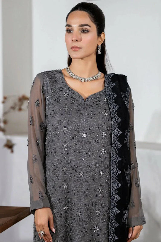 Noor e Fajar - Bakhtawar Embroidered Chiffon Collection Vol 2 - SN-118 - Unstitched