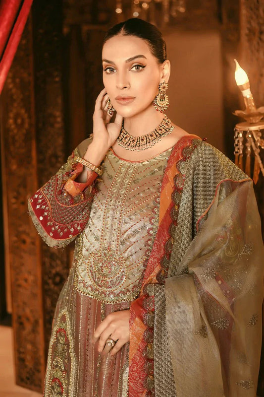 Raeesa - Nooraniyat Wedding Edition - D10-Peanut Brown - Unstitched