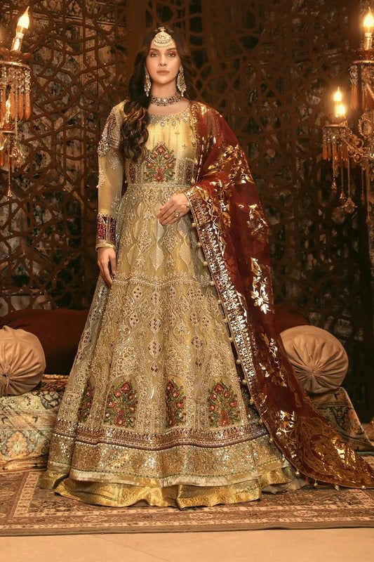 Raeesa - Nooraniyat Wedding Edition - D1-Camel Golden Skin - Unstitched