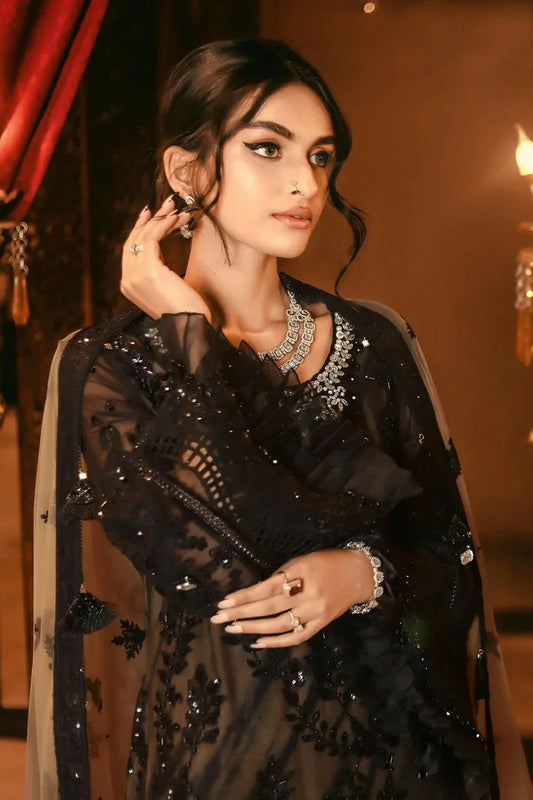 Raeesa - Nooraniyat Wedding Edition - D7-Midnight Black - Unstitched