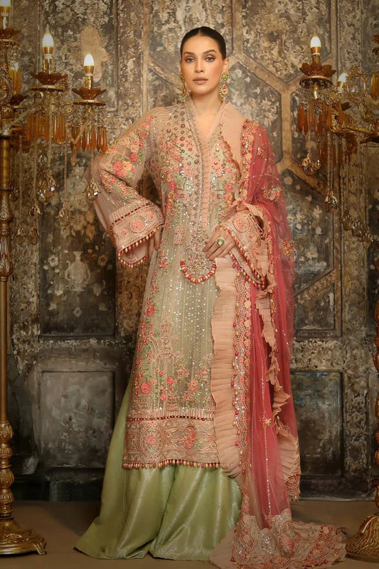 Raeesa - Nooraniyat Wedding Edition - D8-Blushing Peach - Unstitched