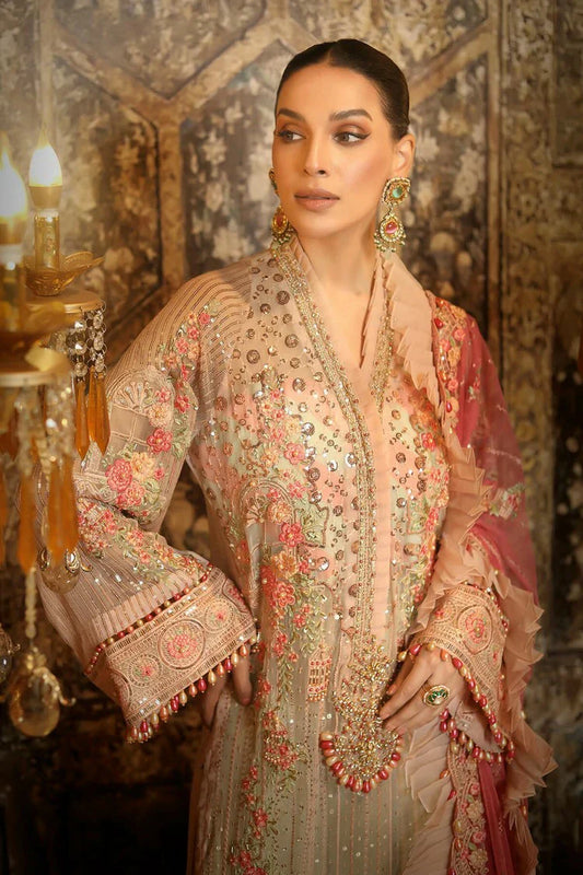 Raeesa - Nooraniyat Wedding Edition - D8-Blushing Peach - Unstitched