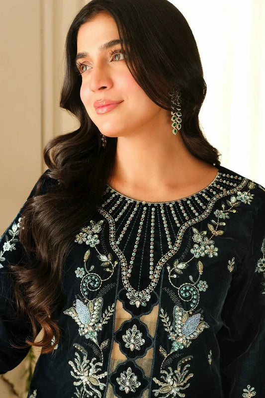 Raeesa - Sheen Luxury Velvet - HV-05-Zeve - Unstitched