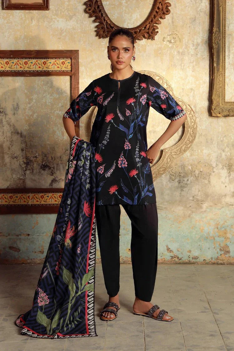 Sahar - Elara Fall Winter Printed Collection - AW1-25-05-Starry Garden - Unstitched