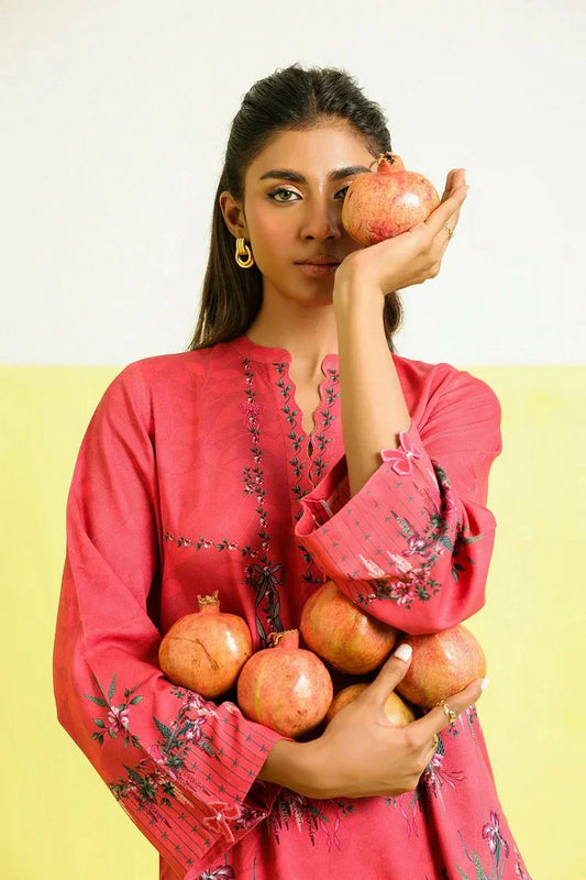Sahar - Elara Fall Winter 2 Piece Printed Collection - AW1-25-29-Rosewater Bloom - Unstitched