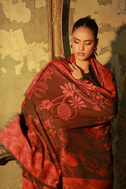 Sahar - Fall Embroidered Edit - AW1-25-12-Scarlet Eclipse - Unstitched