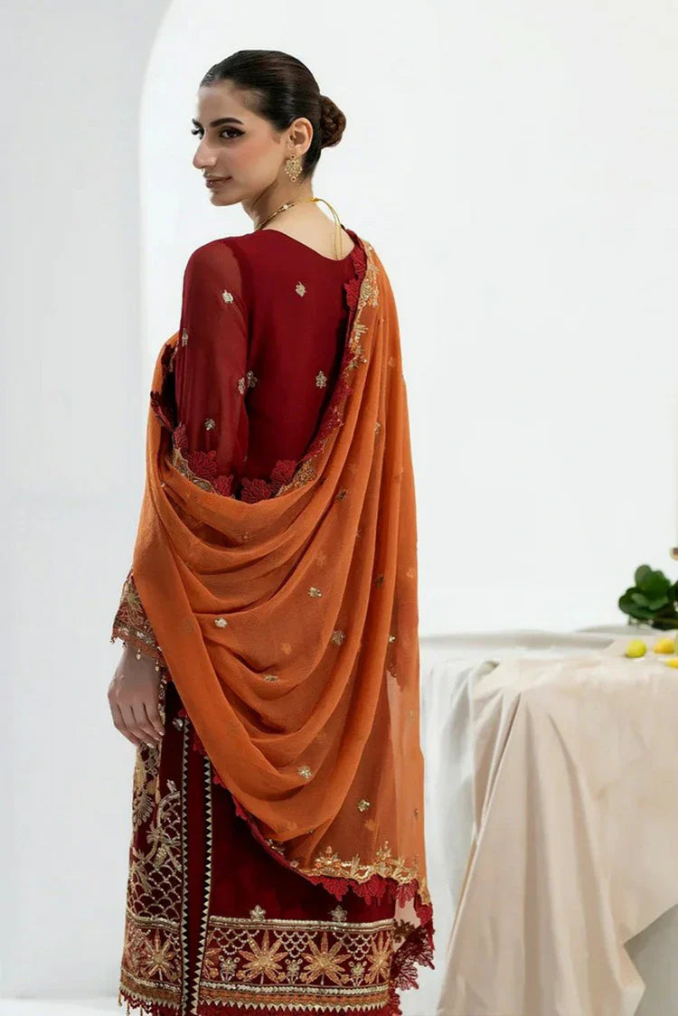 Noor e Fajar - Zahra Luxury Festive Chiffon Collection - ZR-01 - Unstitched