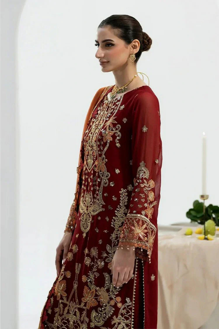 Noor e Fajar - Zahra Luxury Festive Chiffon Collection - ZR-01 - Unstitched