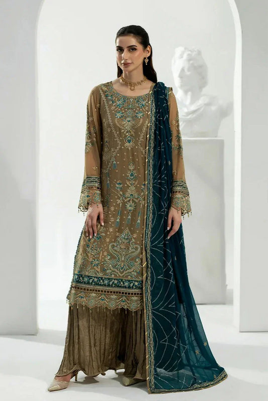 Noor e Fajar - Zahra Luxury Festive Chiffon Collection - ZR-03 - Unstitched