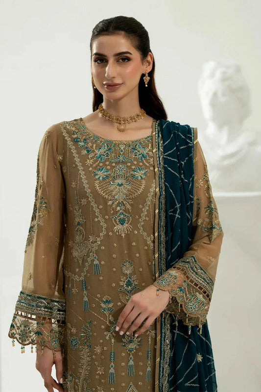 Noor e Fajar - Zahra Luxury Festive Chiffon Collection - ZR-03 - Unstitched
