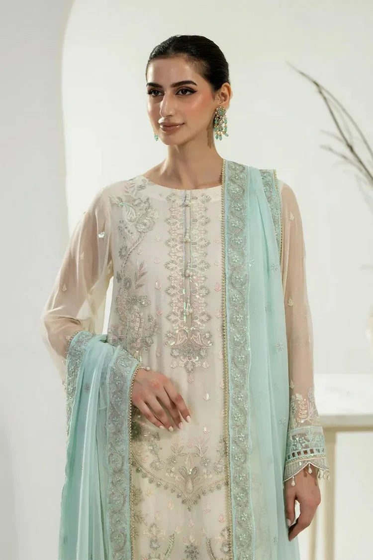 Noor e Fajar - Zahra Luxury Festive Chiffon Collection - ZR-04 - Unstitched