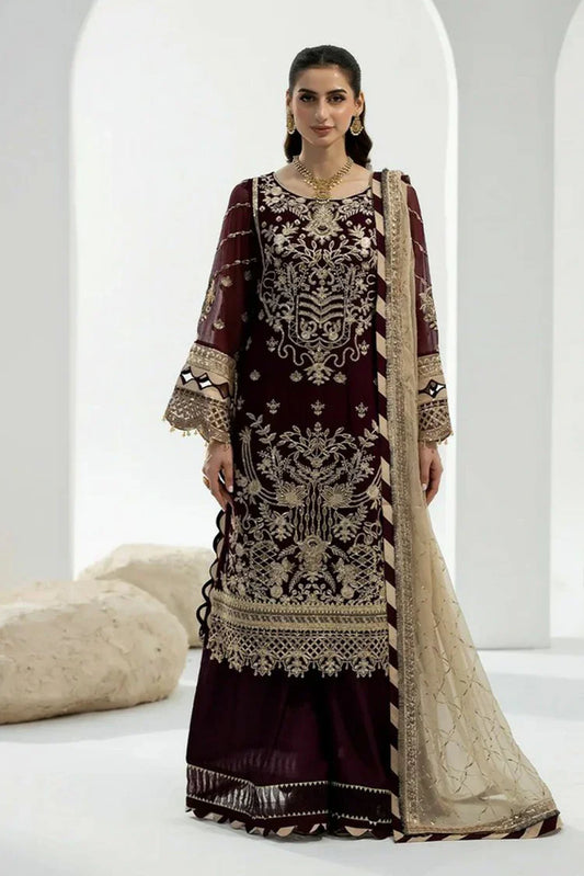 Noor e Fajar - Zahra Luxury Festive Chiffon Collection - ZR-05 - Unstitched