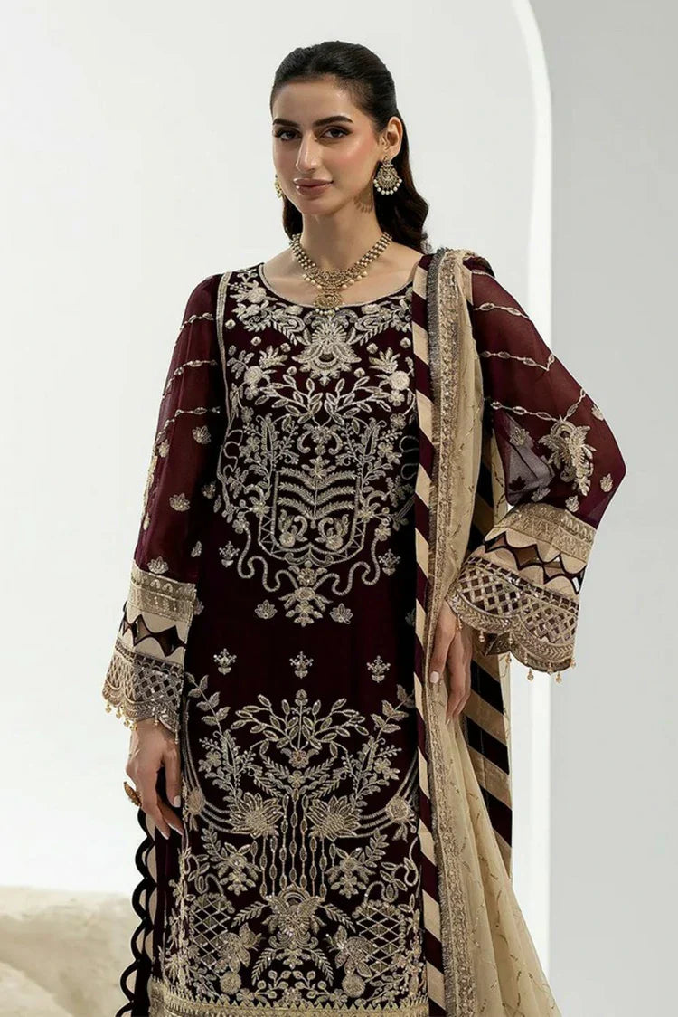 Noor e Fajar - Zahra Luxury Festive Chiffon Collection - ZR-05 - Unstitched