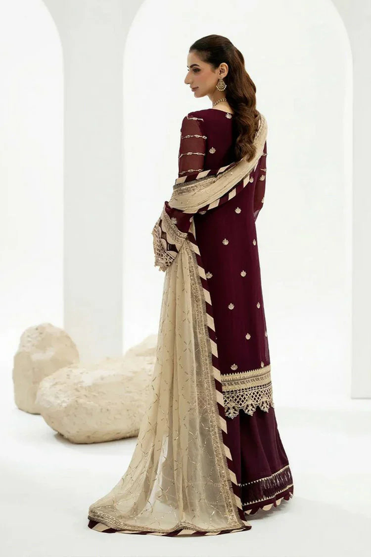 Noor e Fajar - Zahra Luxury Festive Chiffon Collection - ZR-05 - Unstitched