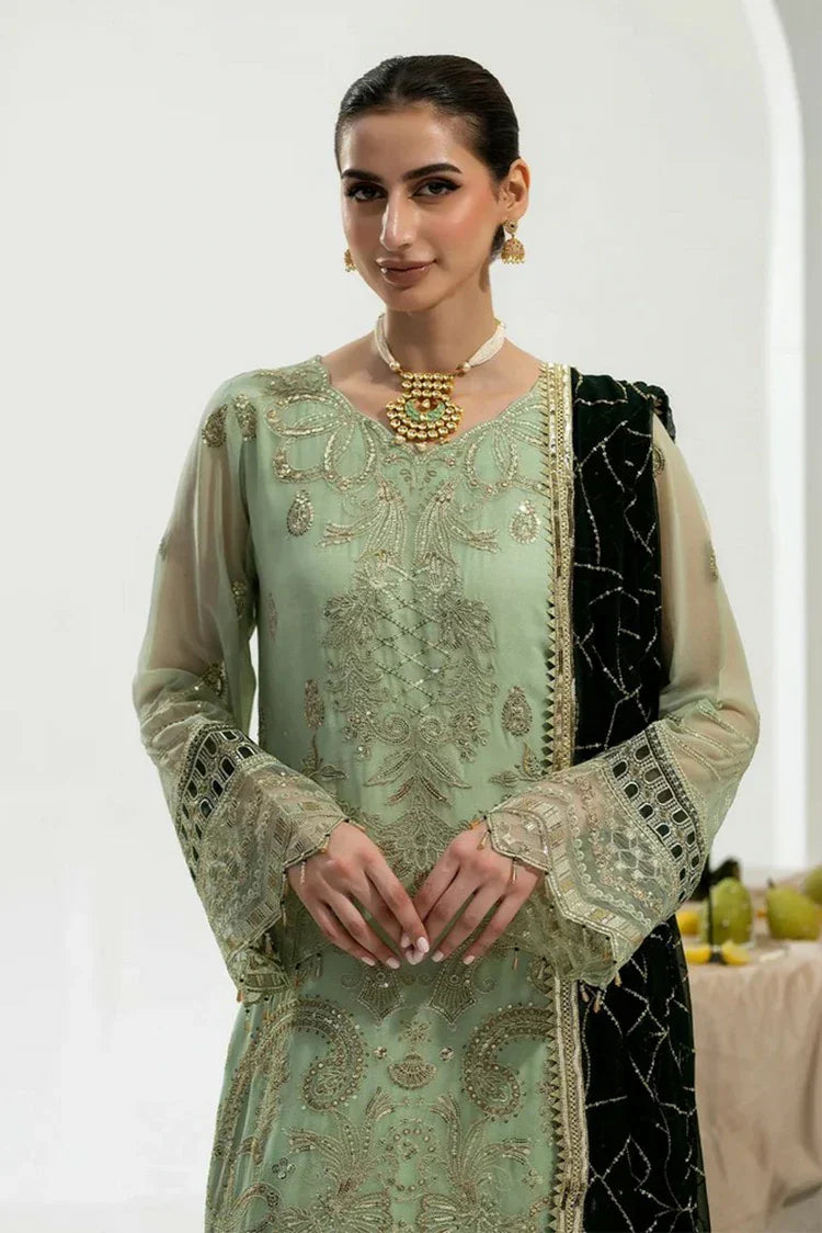 Noor e Fajar - Zahra Luxury Festive Chiffon Collection - ZR-06 - Unstitched