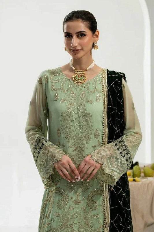 Noor e Fajar - Zahra Luxury Festive Chiffon Collection - ZR-06 - Unstitched