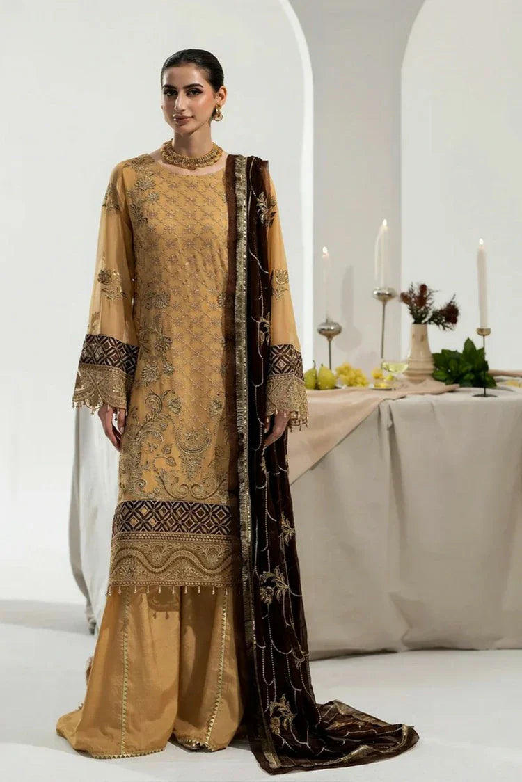 Noor e Fajar - Zahra Luxury Festive Chiffon Collection - ZR-09 - Unstitched