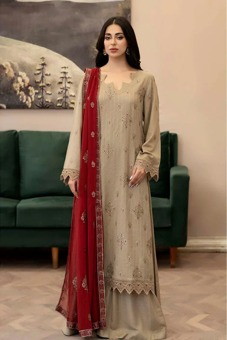 Noor e Fajar - Marjjan Embroidered Karandi Collection - KR-234 - Unstitched
