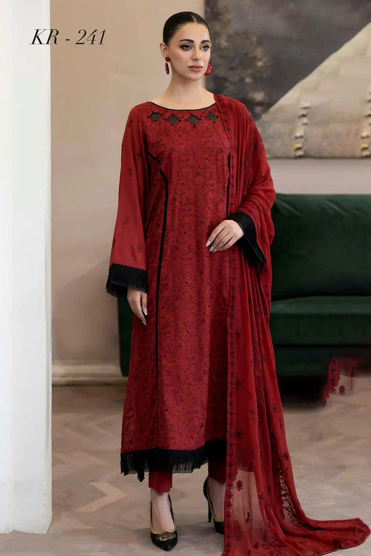 Noor e Fajar - Marjjan Embroidered Karandi Collection - KR-241 - Unstitched