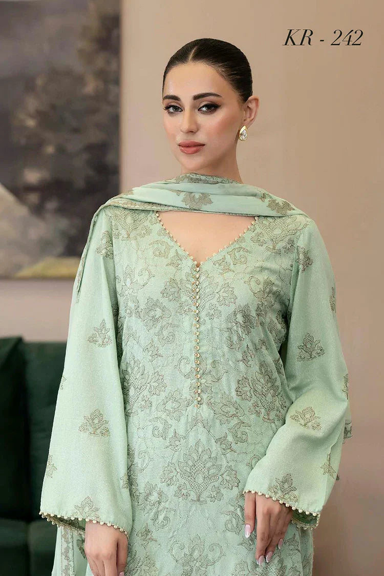 Noor e Fajar - Marjjan Embroidered Karandi Collection - KR-242 - Unstitched