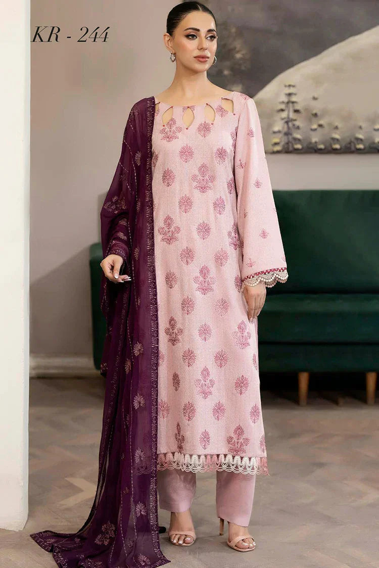 Noor e Fajar - Marjjan Embroidered Karandi Collection - KR-244 - Unstitched