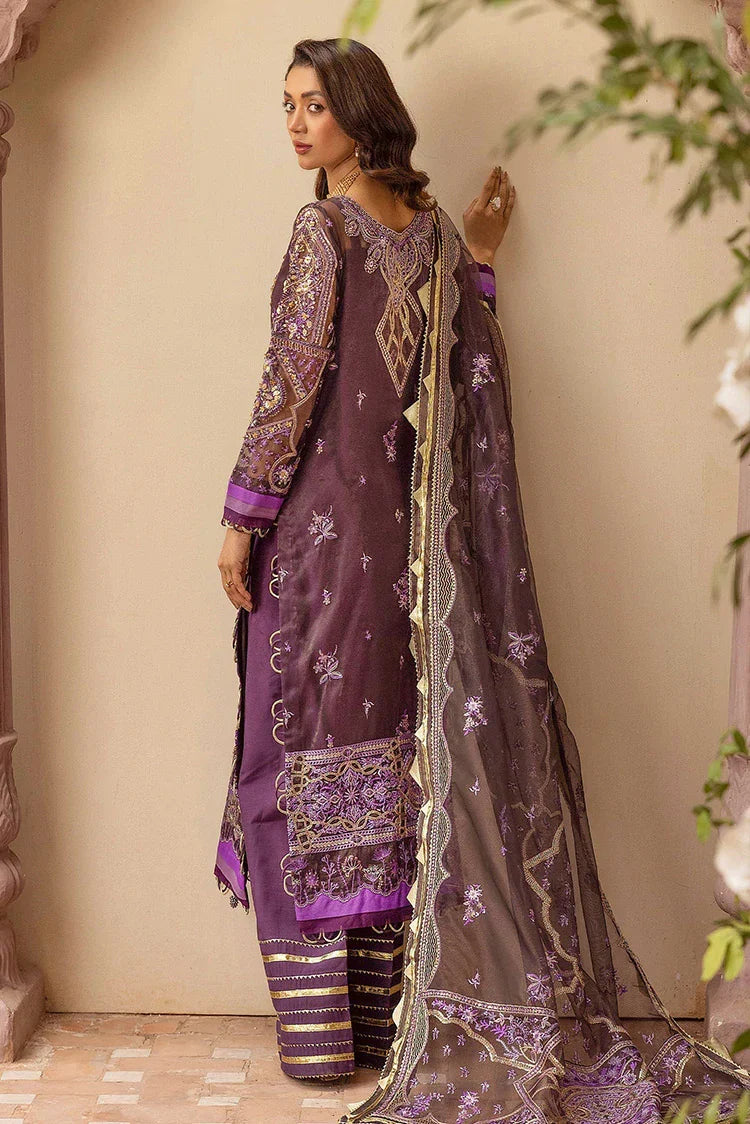 Tessa - Bridal Wear Dresses Collection - Malika Jaan (D-01 Purple) - Unstitched
