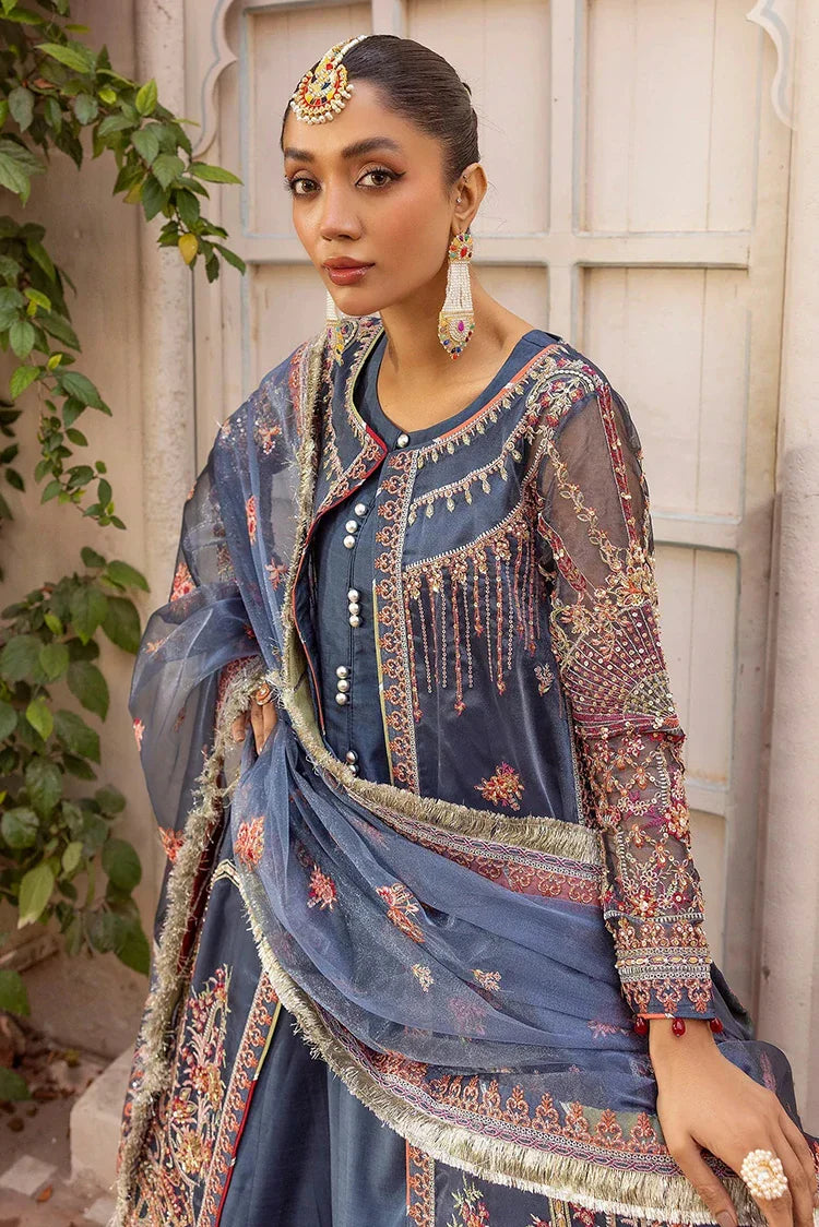 Tessa - Bridal Wear Dresses Collection - Maharani (D-02 Blue) - Unstitched