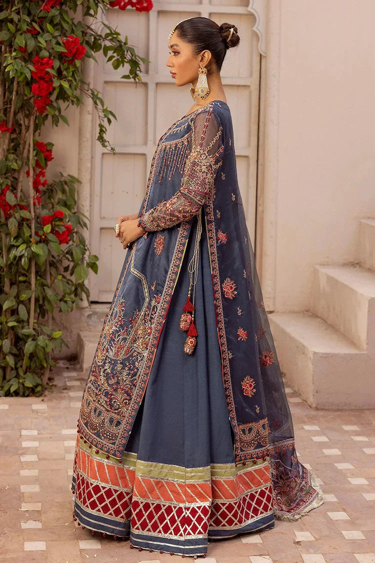 Tessa - Bridal Wear Dresses Collection - Maharani (D-02 Blue) - Unstitched