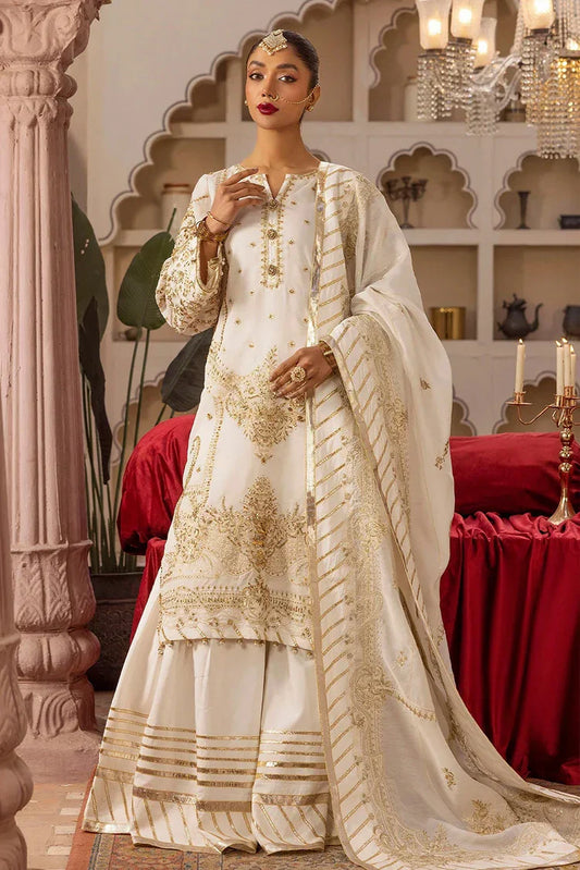 Tessa - Bridal Wear Dresses Collection - Masakli (D-03 White) - Unstitched