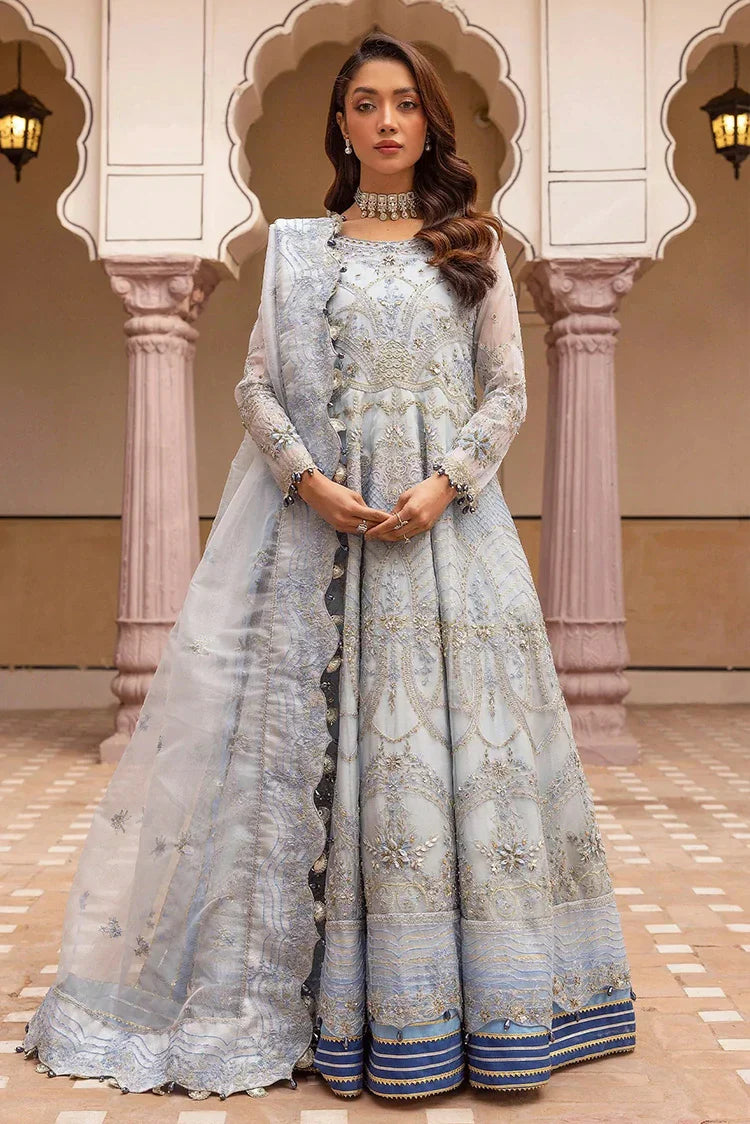 Tessa - Bridal Wear Dresses Collection - Nelam (D-05 Sky Blue Mexi) - Unstitched