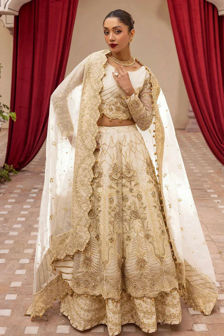 Tessa - Bridal Wear Dresses Collection - Gull e Rana (D-06 Off White Mexi) - Unstitched