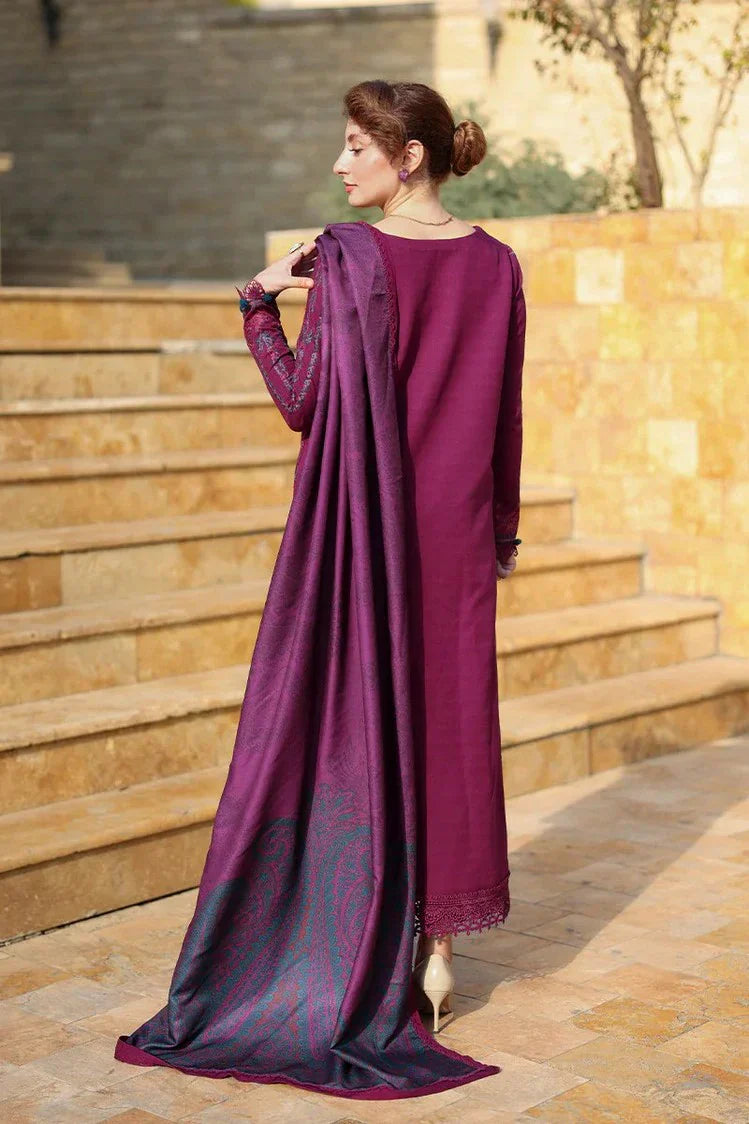 Rang Rasiya - Carnation Winter Luxury Shawl Edit - 12 Frappe - Unstitched