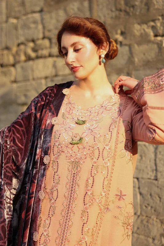 Rang Rasiya - Carnation Winter Luxury Shawl Edit - 03 Latte - Unstitched