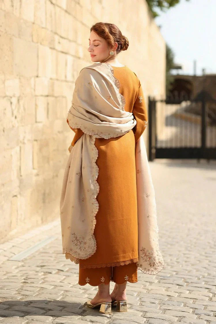 Rang Rasiya - Carnation Winter Luxury Shawl Edit - 07 Cappuccino - Unstitched