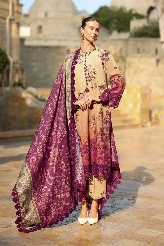 Rang Rasiya - Carnation Winter Luxury Shawl Edit - 08 Chai - Unstitched