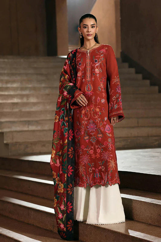 Rajbari - Winter Shawl Edit - Design 10 - Unstitched